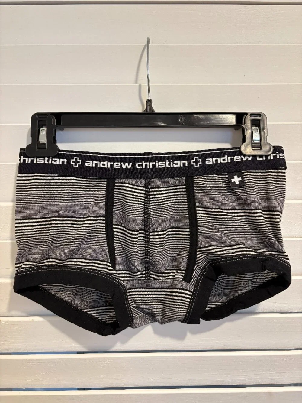 Andrew Christian Trunks - Black/White